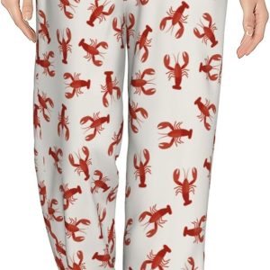 Women's Wide-Leg Pajama Pants, One Size